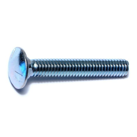 5/16 -18 x 2 Zinc Plated Grade 5 Steel Coarse Thread Carriage Bolts