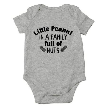 CBTwear Little Peanut - Funny Gifts For New Family s - Cute Infant One-Piece Baby Bodysuit (12 Months Heather Grey)
CBTwear Little Peanut - Funny Gifts For New Family s - Cute Infant One-Piece Baby Bodysuit (12 Months Heather Grey)
