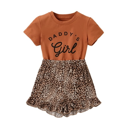 Calsunbaby Newborn Baby Girls Clothes Set Daddy s Girl Short Sleeve T-shirt Leopard Shorts 2pcs Outfits Suits Brown 4-5 Years
Calsunbaby Newborn Baby Girls Clothes Set Daddy s Girl Short Sleeve T-shirt Leopard Shorts 2pcs Outfits Suits Brown 4-5 Years