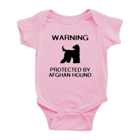 Warning: Protected by A Afghan Hound Dog Funny Baby Romper Creeper (Pink 12-18 Months)
Warning: Protected by A Afghan Hound Dog Funny Baby Romper Creeper (Pink 12-18 Months)