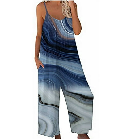 Women s Romper Pants And Jumpsuit Pants Women Print Jumpsuit Pajamas Casual Sling Wide Leg Long Pants
Women s Romper Pants And Jumpsuit Pants Women Print Jumpsuit Pajamas Casual Sling Wide Leg Long Pants