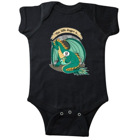 Inktastic First Birthday This Little Dragon Is 1 Gift Baby Boy or Baby Girl Bodysuit
