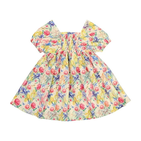 Puff Sleeve Dress For Girls Summer Dress Floral Print Lace Light Girl Dress Sundress Of Casual Skirt
Puff Sleeve Dress For Girls Summer Dress Floral Print Lace Light Girl Dress Sundress Of Casual Skirt