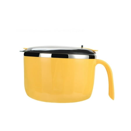 Soup Bowls with Handle Ramen Bowl with Lid Noodle Bowl Set with Stainless Steel Fork and Spoon Lid Can Be Used As A Stand Blue Yellow
Soup Bowls with Handle Ramen Bowl with Lid Noodle Bowl Set with Stainless Steel Fork and Spoon Lid Can Be Used As A Stand Blue Yellow