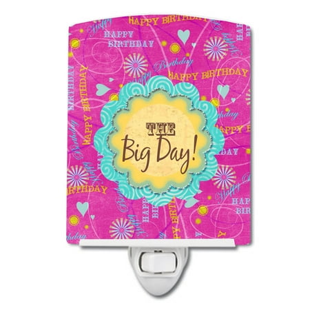 Caroline s Treasures SB3002CNL Happy Birthday The Big Day Pink Ceramic Night Light 6x4x3 multicolor
Caroline s Treasures SB3002CNL Happy Birthday The Big Day Pink Ceramic Night Light 6x4x3 multicolor