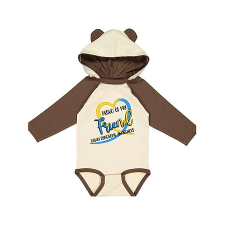 Inktastic Proud of my Friend Down Syndrome Awareness Heart Ribbon Gift Baby Boy or Baby Girl Long Sleeve Bodysuit
Inktastic Proud of my Friend Down Syndrome Awareness Heart Ribbon Gift Baby Boy or Baby Girl Long Sleeve Bodysuit