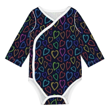 Matuu Colored Hearts for Baby Long-Sleeve Bodysuit Soft Cotton Comfortable and Breathable Perfect for Newborns and Infants
Matuu Colored Hearts for Baby Long-Sleeve Bodysuit Soft Cotton Comfortable and Breathable Perfect for Newborns and Infants
