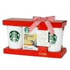 starbucks tall travel mug with cocoa