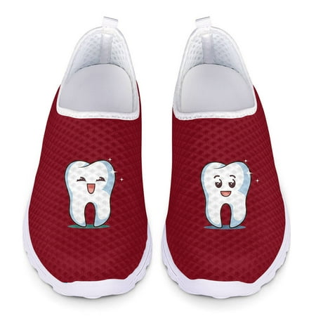 Cartoon Tooth Pattern Penny Loafers Women Flat Shoes Breathable Mesh Slip on Sneaker for Lades Flats Summer Beach Casual Shoes
Cartoon Tooth Pattern Penny Loafers Women Flat Shoes Breathable Mesh Slip on Sneaker for Lades Flats Summer Beach Casual Shoes