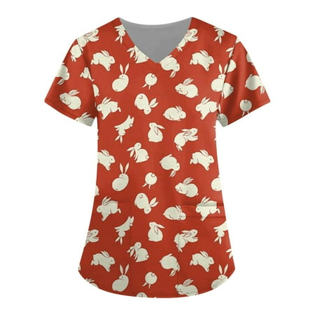 QWERTYU Scrubs Top for Women Professionals Short Sleeve Uniform Casual V Neck Nursing Scrubs Pockets Holiday T Shirt Red 3XL
QWERTYU Scrubs Top for Women Professionals Short Sleeve Uniform Casual V Neck Nursing Scrubs Pockets Holiday T Shirt Red 3XL