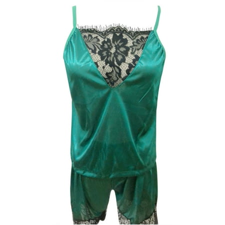 Lingerie Pajama Sets for Women Sleepwear Sleeveless Strap Nightwear Lace Trim Satin Cami Top Pajamas
Lingerie Pajama Sets for Women Sleepwear Sleeveless Strap Nightwear Lace Trim Satin Cami Top Pajamas