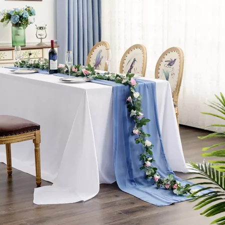 Touiyu Chiffon Table Runner Extra Premium Tablecloth for Party Dining Banquet Events Restaurant Kitchen Home
Touiyu Chiffon Table Runner Extra Premium Tablecloth for Party Dining Banquet Events Restaurant Kitchen Home