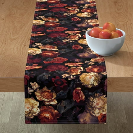 Cotton Sateen Table Runner 108 - Midnight Garden Antique Shabby Chic Botanical Print Custom Table Linens by Spoonflower
Cotton Sateen Table Runner 108 - Midnight Garden Antique Shabby Chic Botanical Print Custom Table Linens by Spoonflower