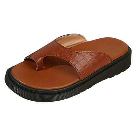 Yzengfg New Thick Sole Toe Leather Slippers For Women s External Wear Heels Sandals for Women Sexy
Yzengfg New Thick Sole Toe Leather Slippers For Women s External Wear Heels Sandals for Women Sexy