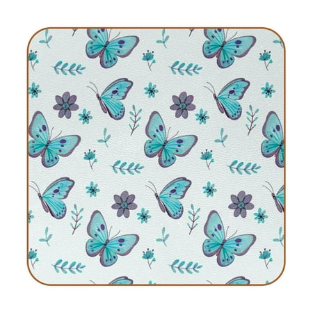OWNTA Blue Butterflies Willow Flowers Pattern Premium 6-Piece Square Coaster Set in Microfiber Leather - Non-Slip & Absorbent Cup Mats
OWNTA Blue Butterflies Willow Flowers Pattern Premium 6-Piece Square Coaster Set in Microfiber Leather - Non-Slip & Absorbent Cup Mats