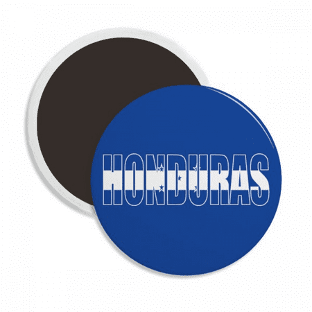 Honduras Country Flag Name Round Ceracs Fridge Magnet Keepsake Decoration