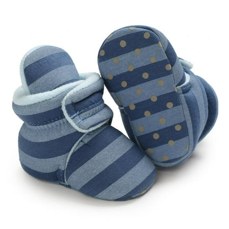 Newborn Unisex Baby Booties Infant Girls Boy Cute Stripe Soft Sole Anti-Slip Sole Warm Winter Boots Toddler First Walkers Crib Shoes (12-18 Months) 3/L Size
Newborn Unisex Baby Booties Infant Girls Boy Cute Stripe Soft Sole Anti-Slip Sole Warm Winter Boots Toddler First Walkers Crib Shoes (12-18 Months) 3/L Size