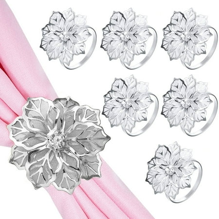 EYMCKLA 6Pcs Napkin Ring Set Flower Napkin Ring Buckle Durable Hollow Out Flower Napkin Ring Metal Napkin Rings Holder Floral Rhinestone Napkin Ring Holder for Wedding Party Table Decor
EYMCKLA 6Pcs Napkin Ring Set Flower Napkin Ring Buckle Durable Hollow Out Flower Napkin Ring Metal Napkin Rings Holder Floral Rhinestone Napkin Ring Holder for Wedding Party Table Decor