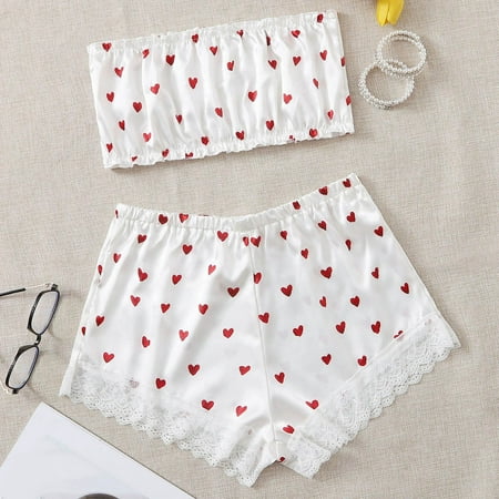 HGWXX7 Women s Sleepwear Women Silk Satin Ruffled Sleeveless Pajamas Sets Cami Shorts Sets Sleepwear L
HGWXX7 Women s Sleepwear Women Silk Satin Ruffled Sleeveless Pajamas Sets Cami Shorts Sets Sleepwear L