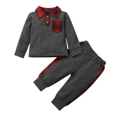 Honeeladyy Newborn Baby Long Sleeve Plaid Printed Pullover Sweatshirt Top+Long Pants Set Red
Honeeladyy Newborn Baby Long Sleeve Plaid Printed Pullover Sweatshirt Top+Long Pants Set Red