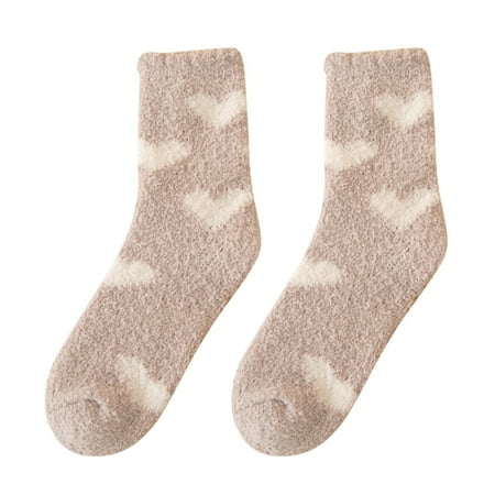 Socks For Womens Coral Fleece Heart Print Colorful Lightweight Cotton Athletic Thermal Stockings For Women
Socks For Womens Coral Fleece Heart Print Colorful Lightweight Cotton Athletic Thermal Stockings For Women