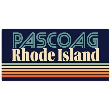 Pascoag Rhode Island 5 x 2.5-Inch Fridge Magnet Retro Design