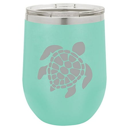 12 oz Double Wall Vacuum Insulated Stainless Steel Stemless Wine Tumbler Glass Coffee Travel Mug With Lid Sea Turtle (Teal)
12 oz Double Wall Vacuum Insulated Stainless Steel Stemless Wine Tumbler Glass Coffee Travel Mug With Lid Sea Turtle (Teal)