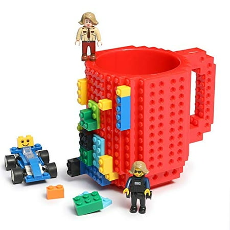 Build-on Brick Coffee Mug Funny DIY Novelty Cup with Building Blocks Creative for Kids Men Women Xmas Birthday (Red)
Build-on Brick Coffee Mug Funny DIY Novelty Cup with Building Blocks Creative for Kids Men Women Xmas Birthday (Red)