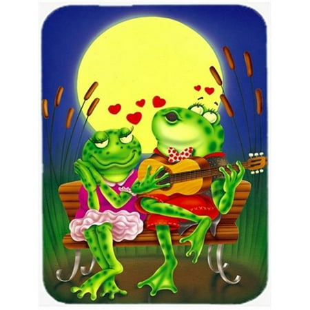 Frog Love Songs Glass Cutting Board Large