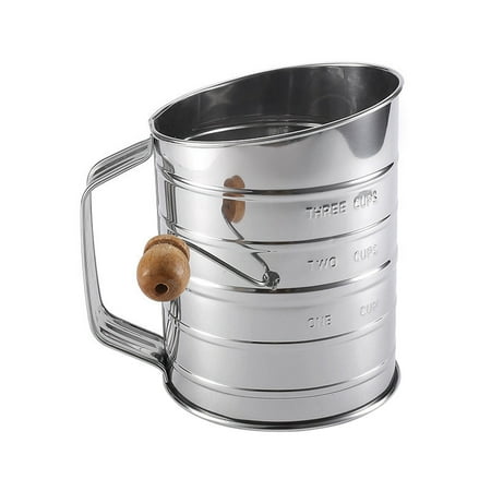 Stainless Steel Large And Medium Hand Cranked Flour Sieve Layer Mesh Sieve With Graduated Flour Sieve Cup
Stainless Steel Large And Medium Hand Cranked Flour Sieve Layer Mesh Sieve With Graduated Flour Sieve Cup