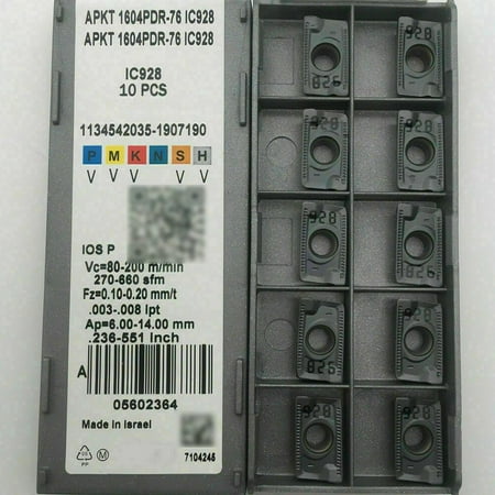10pcs Tool APKT 1604PD R-76 IC928 Grade CNC Carbide Inserts APKT1604 PD R 76
