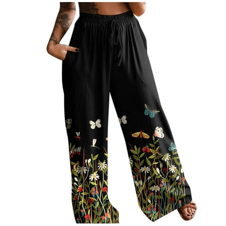Women s Comfy Pajama Pants Wide Leg Lounge Yoga Pants Loose Butterfly Floral Printed Casual Lounge Jogger Pants
Women s Comfy Pajama Pants Wide Leg Lounge Yoga Pants Loose Butterfly Floral Printed Casual Lounge Jogger Pants