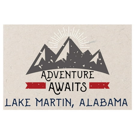 Lake Martin Alabama Souvenir 2x3 Inch Fridge Magnet Adventure Awaits Design