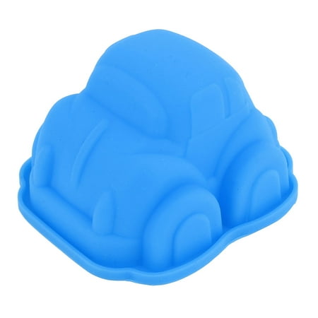 Car Shape Silicone Ice Cube Pastry Cake Mold Mould Bakeware Tools Blue