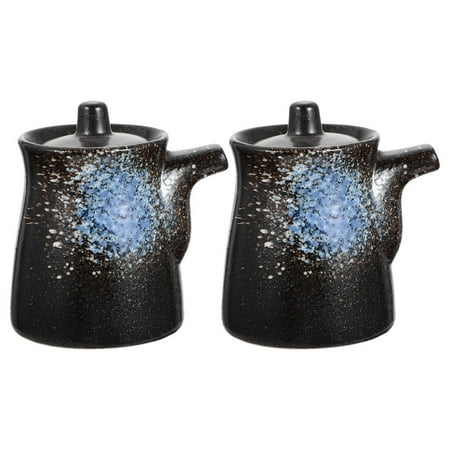 HEMOTON 2pcs Ceramic Soy Sauce Bottle Vinegar Bottle Jars Oil Bottle Vinegar Containers
HEMOTON 2pcs Ceramic Soy Sauce Bottle Vinegar Bottle Jars Oil Bottle Vinegar Containers