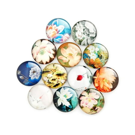 OUNONA 20Pcs Summer Lotus Refrigerator Round Glass Fridge Magnets Stickers Home Party Wall Decoration (Random Pattern)
OUNONA 20Pcs Summer Lotus Refrigerator Round Glass Fridge Magnets Stickers Home Party Wall Decoration (Random Pattern)