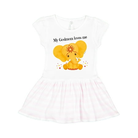 Inktastic Etana My Godmom loves me yellow Elephant Gift Toddler Girl Dress
Inktastic Etana My Godmom loves me yellow Elephant Gift Toddler Girl Dress