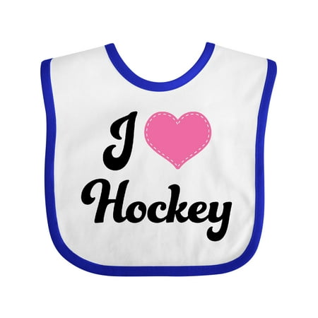 Inktastic I Love Hockey Future Hockey Player Gift Baby Girl Bib