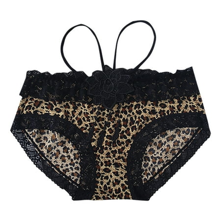 Knosfe Women s Lace Breathable Underwear Low Waisted Soft Panties Stretch Leopard Briefs M
Knosfe Women s Lace Breathable Underwear Low Waisted Soft Panties Stretch Leopard Briefs M