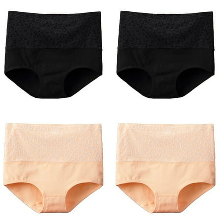 QWZNDZGRCotton Underwear Women High Waist Lingerie For Ladies Briefs Tummy Control Panties C-Section Recovery XXXXL Plus Size Underpants