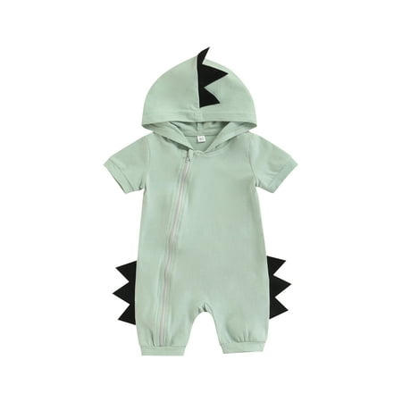 Suanret Infant Baby Girls Boys Romper Short Sleeve Solid Color Animal Horns Hooded Jumpsuit Summer Casual One-Piece Clothes Green 6-9 Months
Suanret Infant Baby Girls Boys Romper Short Sleeve Solid Color Animal Horns Hooded Jumpsuit Summer Casual One-Piece Clothes Green 6-9 Months
