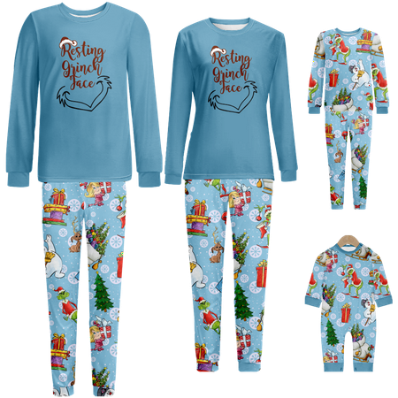 Family Christmas Pajamas Sets Cartoon Monster Print Sizes Baby-Kids-Adult-Pet 2-Piece Top and Pants Bodysuits Xmas PJS Sleepwear
Family Christmas Pajamas Sets Cartoon Monster Print Sizes Baby-Kids-Adult-Pet 2-Piece Top and Pants Bodysuits Xmas PJS Sleepwear