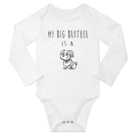 My Big Brother is a Havanese Dog Funny Baby Long Sleeve Bodysuit Boy Girl (White 18-24M)
My Big Brother is a Havanese Dog Funny Baby Long Sleeve Bodysuit Boy Girl (White 18-24M)