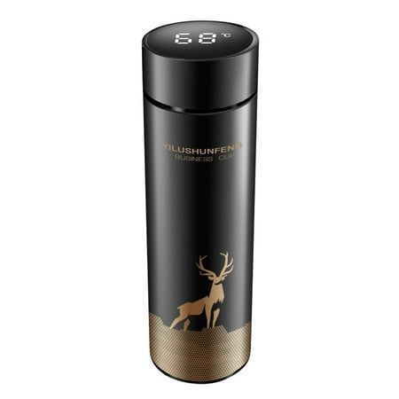 Yabuy Intelligent Temperature Display Insulated Bottle 17.6oz/ 500ml LCD Touch Screen Stainless Steel Leakproof Water Bottle Smart Coffee Cup Travel Mug
Yabuy Intelligent Temperature Display Insulated Bottle 17.6oz/ 500ml LCD Touch Screen Stainless Steel Leakproof Water Bottle Smart Coffee Cup Travel Mug