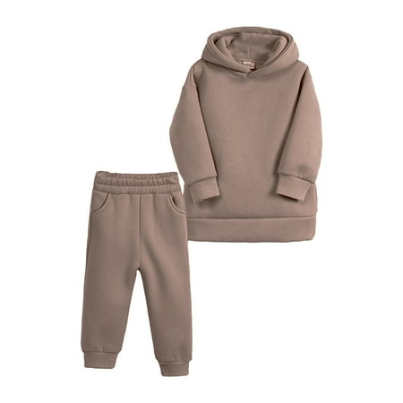 Kids Toddler Baby Girls Boys Autumn Winter Warm Thick Solid Cotton Long Sleeve Fleece Lined Tops Hooded Hoodie Pants Sweatshirt Set Clothes
Kids Toddler Baby Girls Boys Autumn Winter Warm Thick Solid Cotton Long Sleeve Fleece Lined Tops Hooded Hoodie Pants Sweatshirt Set Clothes