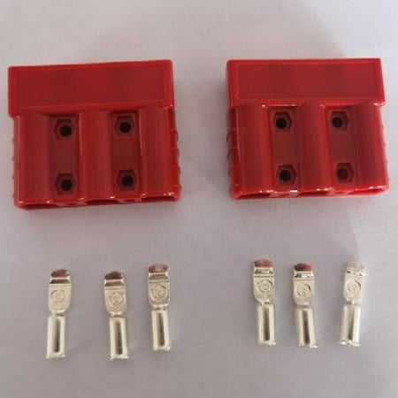 Mingyiq 50A for Anderson Style 50A 3Pin Plug for DC/DC Charger and DC/DC Wiring