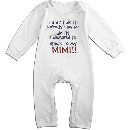 WZENMEBAN I Demand to Speak to My Mimi Infant Child s Baby Onesie Romper Jumpsuit Baby Clothes
WZENMEBAN I Demand to Speak to My Mimi Infant Child s Baby Onesie Romper Jumpsuit Baby Clothes