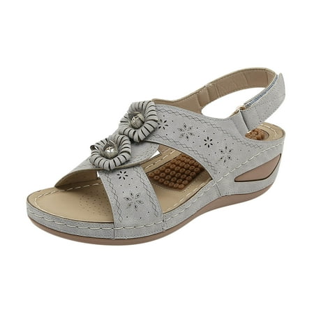 YanHoo Women s Orthopedic Sandals Open Toe Ankle Buckle Strap Wedge Sandal Summer Retro Orthotic Shoes with Arch Support
YanHoo Women s Orthopedic Sandals Open Toe Ankle Buckle Strap Wedge Sandal Summer Retro Orthotic Shoes with Arch Support