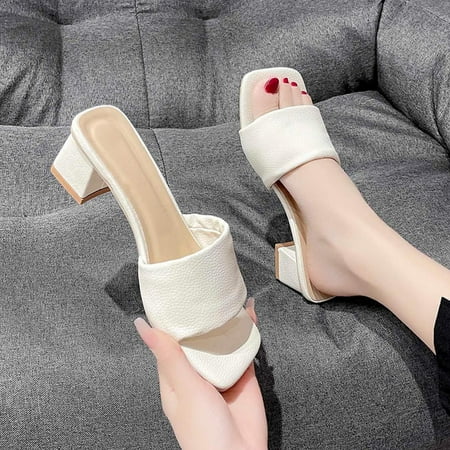 sebulube Fashion Summer Women s Sandals Chunky Heel Middle Heel Open Toe Solid Color Casual Style
sebulube Fashion Summer Women s Sandals Chunky Heel Middle Heel Open Toe Solid Color Casual Style