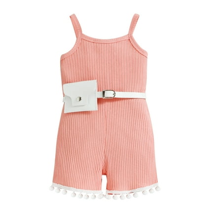 Toddler Baby Girls Summer Outfit Contrast Color U-Neck Sleeveless Playsuit+ Waist Bag
Toddler Baby Girls Summer Outfit Contrast Color U-Neck Sleeveless Playsuit+ Waist Bag